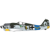 Herpa 81AC090S , Focke-Wulf Fw 190A – niemiecki myśliwiec JG 54 , 1:72